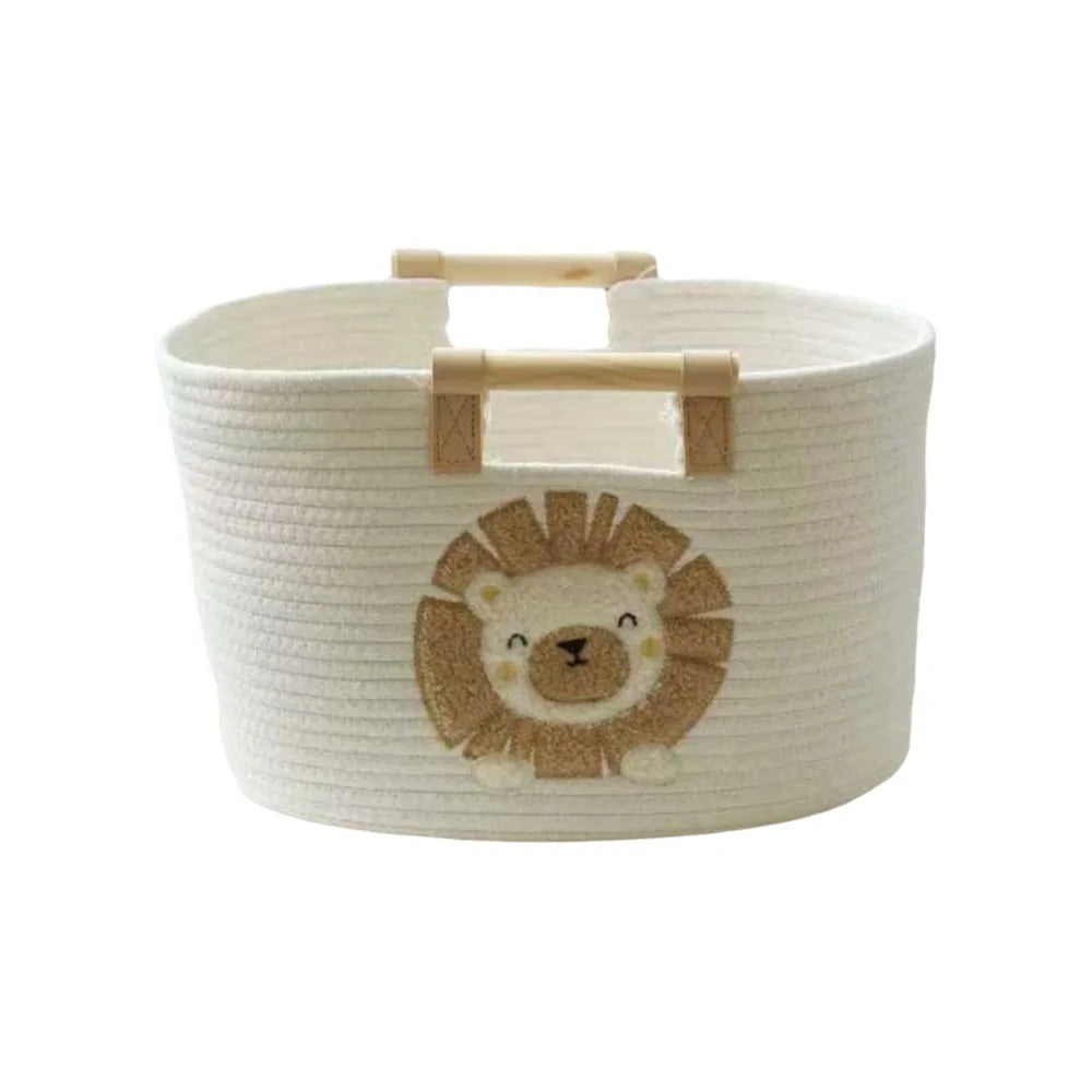 Woven Storage Basket — Animal Design