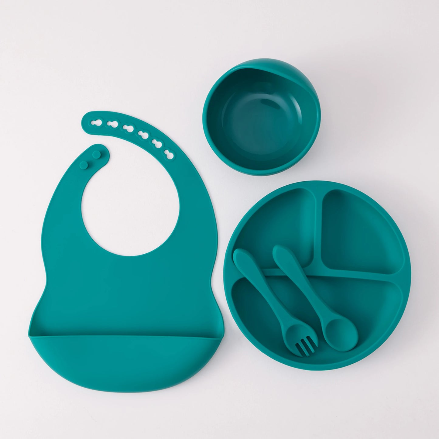 Silicone Baby Feeding Set — 5-Piece