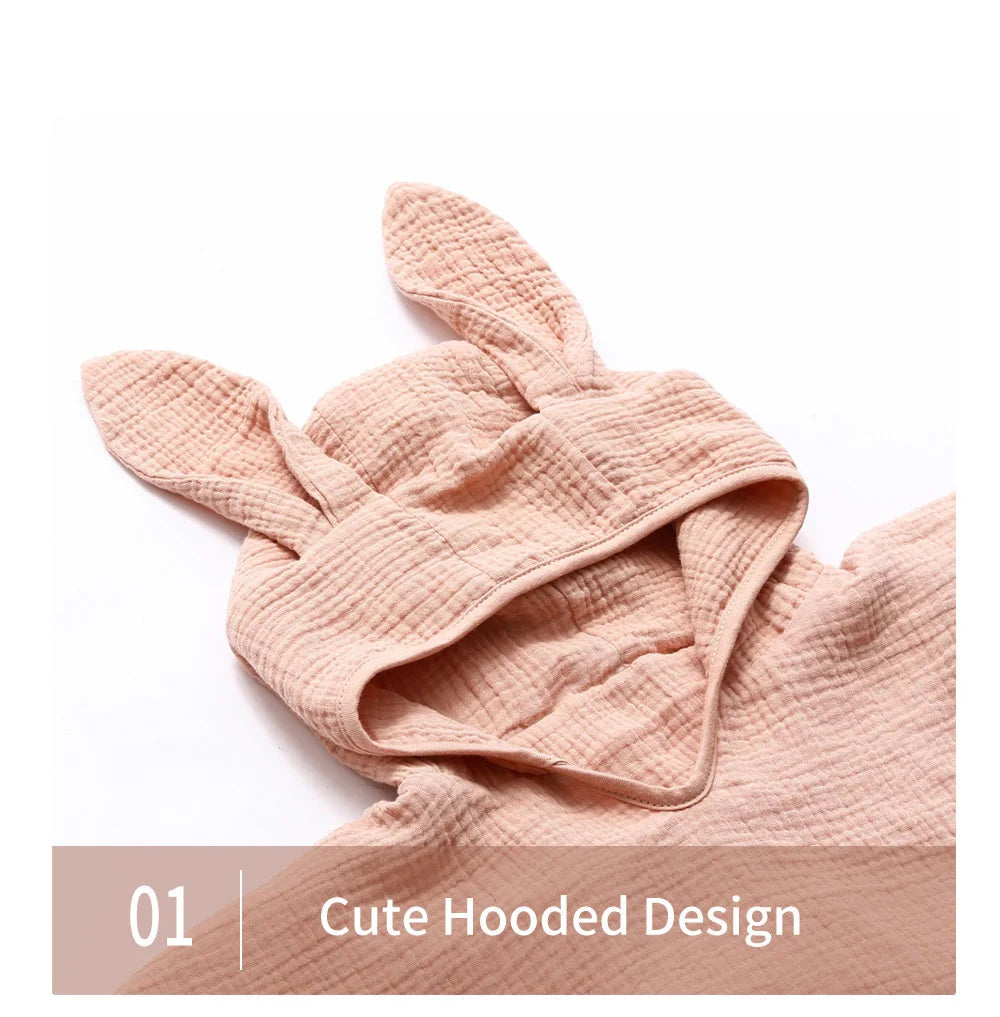Muslin Beach Poncho - Hooded Towel