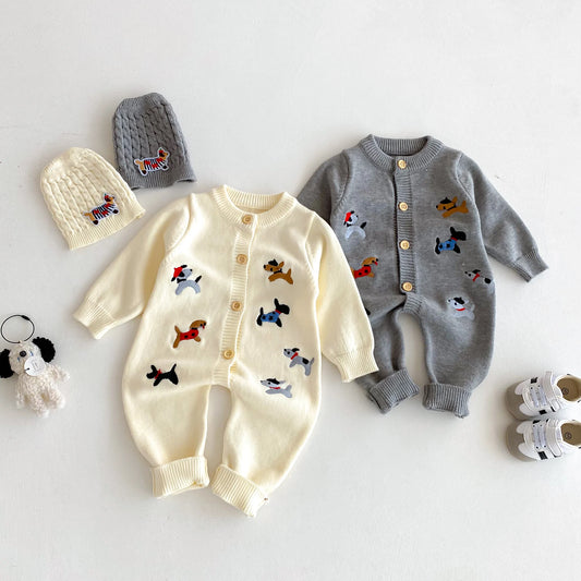 Dog Knit Romper — Autumn Style