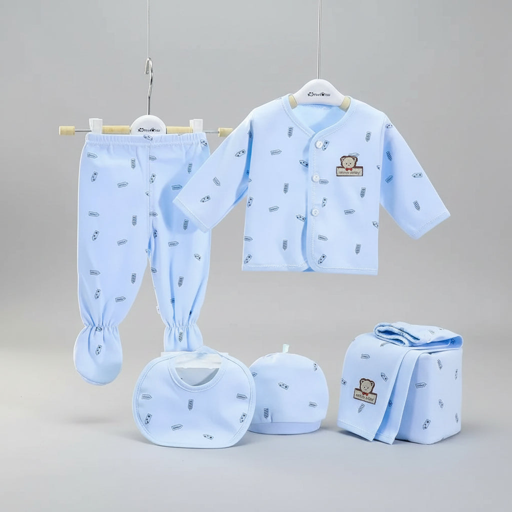Newborn Cotton Set — 5-Piece Animal
