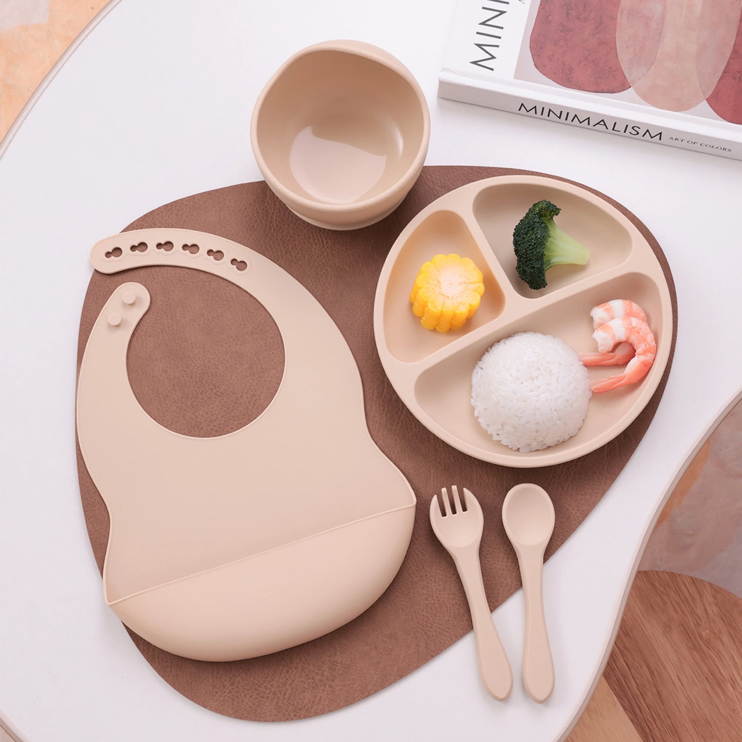 Silicone Baby Feeding Set — 5-Piece