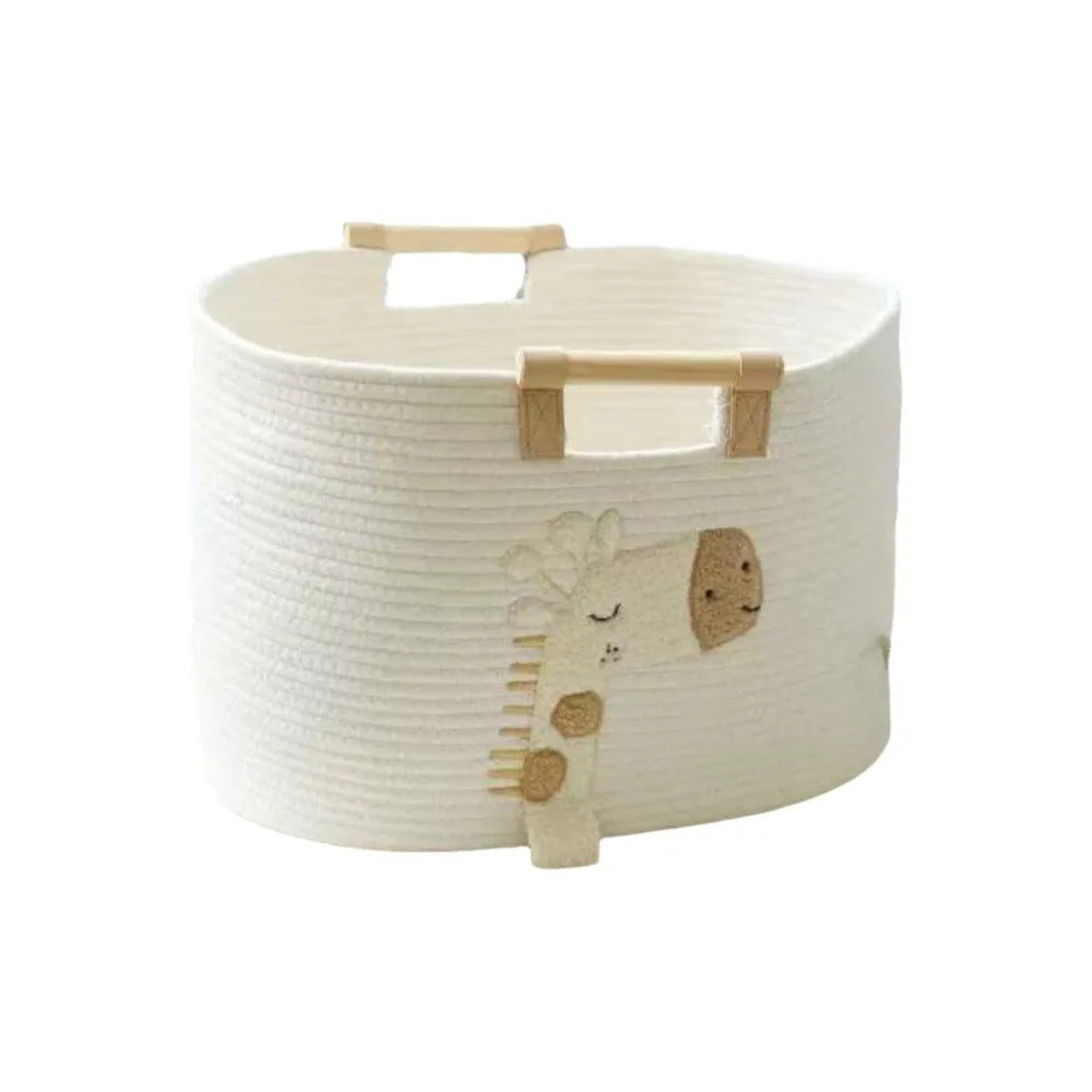 Woven Storage Basket — Animal Design