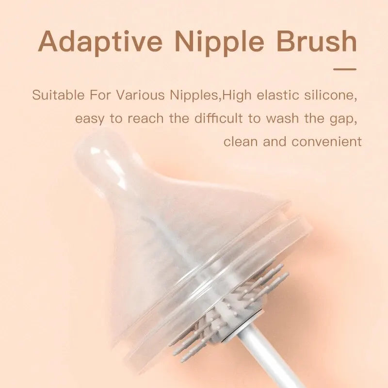 Silicone Bottle Brush Set — 5-Piece