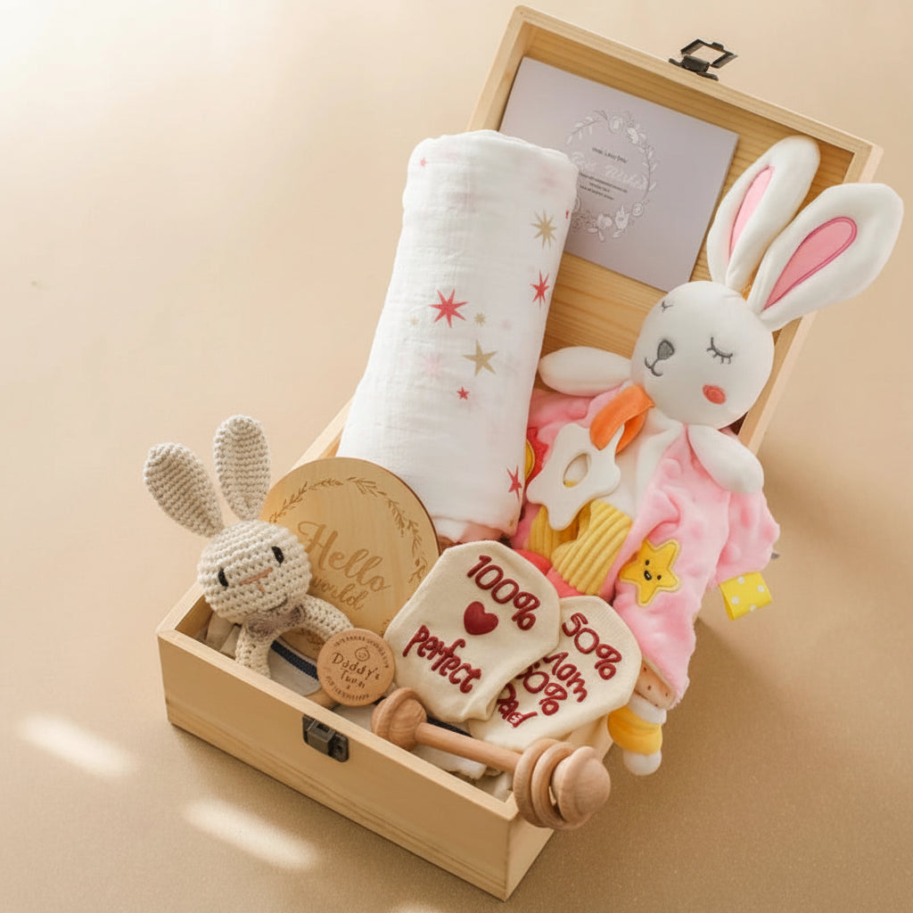 Baby’s First Moments — Wooden Gift Box