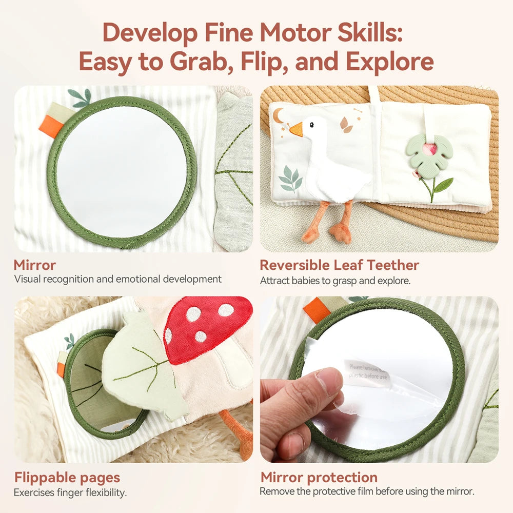 Baby Sensory Cloth Book — Crinkle & Discover