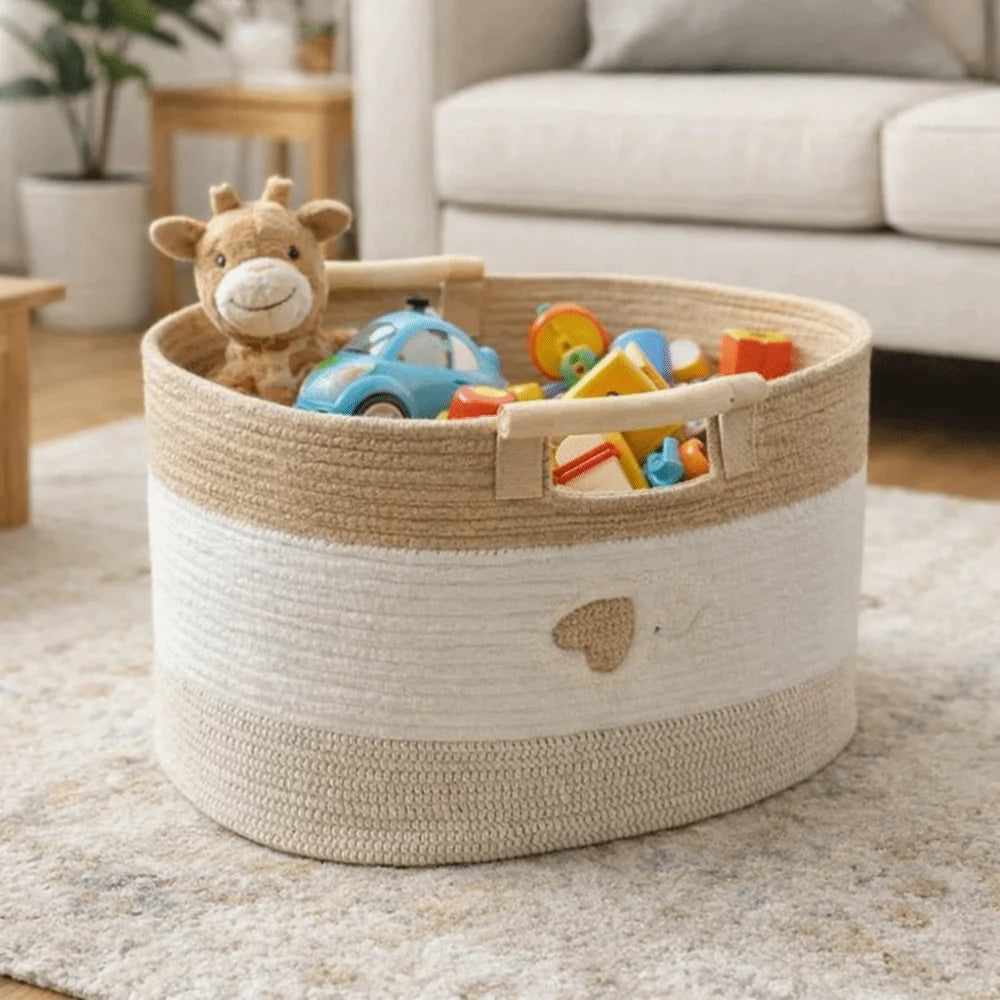 Woven Storage Basket — Animal Design