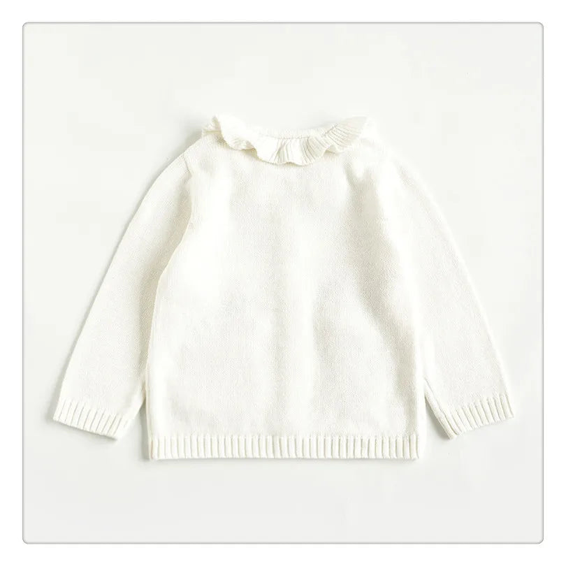 Cartoon Embroidery Knit — Cotton Cardigan