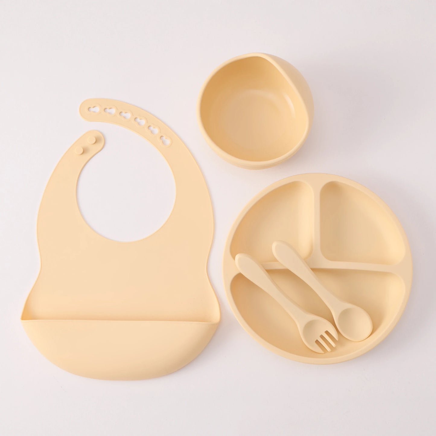 Silicone Baby Feeding Set — 5-Piece