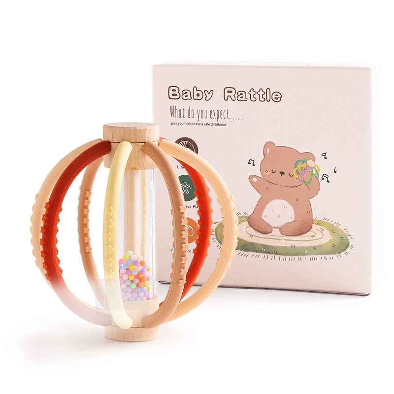Silicone Sensory Rattle — Teether & Rain Stick