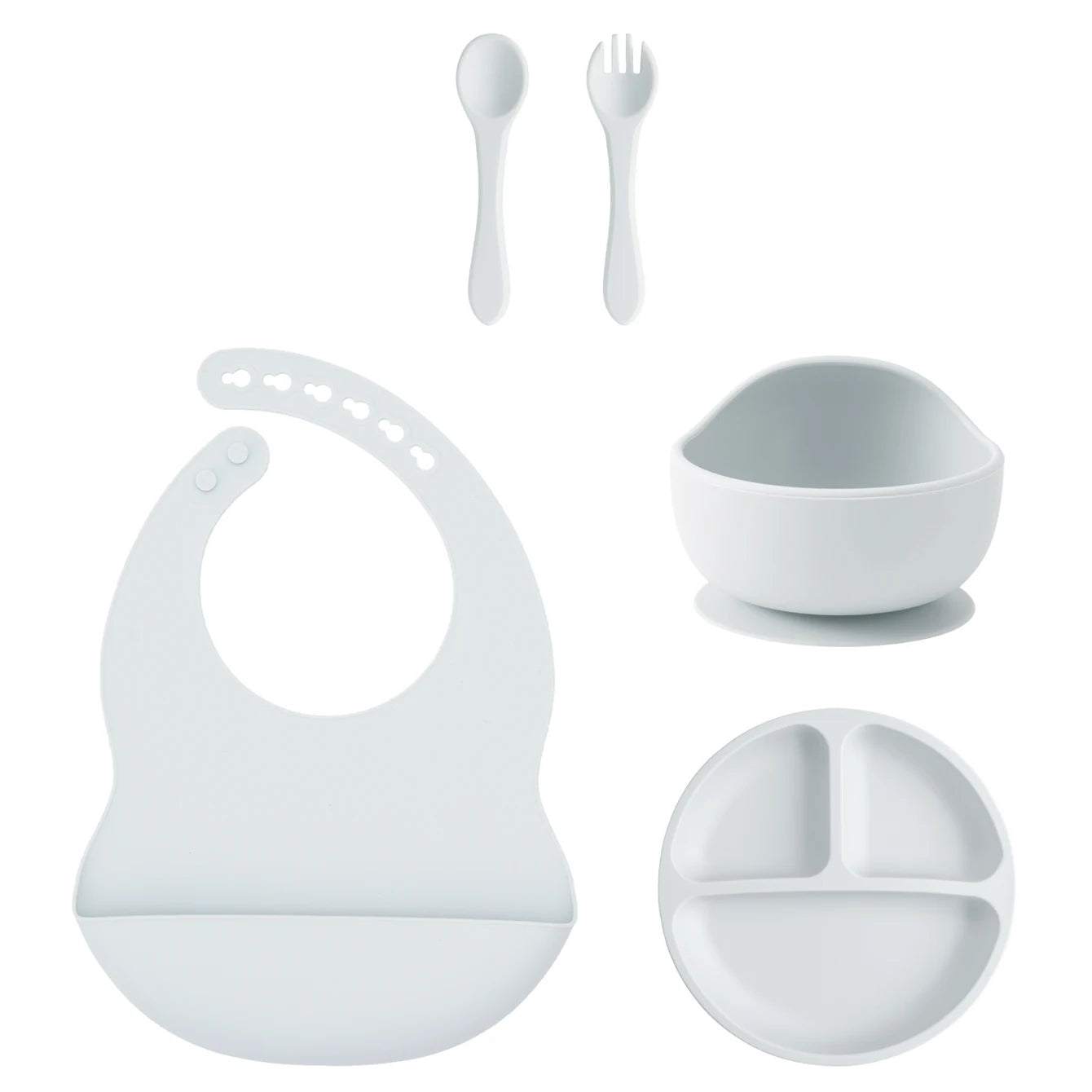 Silicone Baby Feeding Set — 5-Piece