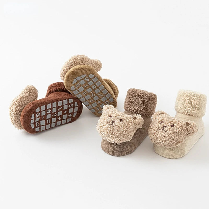 Bear Baby Socks — Winter Grip