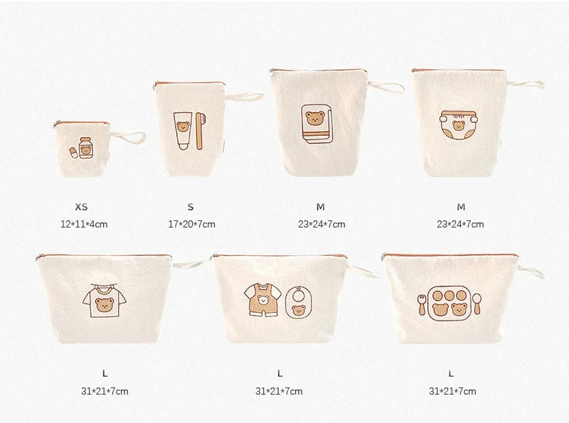 Canvas Storage Bag Set — 7-Piece Organizer Set