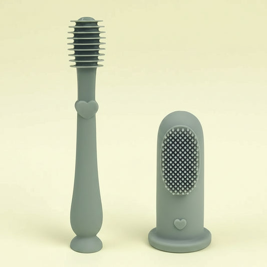 Silicone Baby Toothbrush Set — Gentle Oral Care