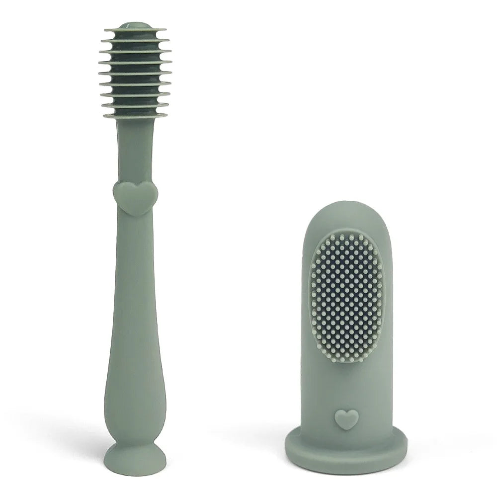 Silicone Baby Toothbrush Set — Gentle Oral Care