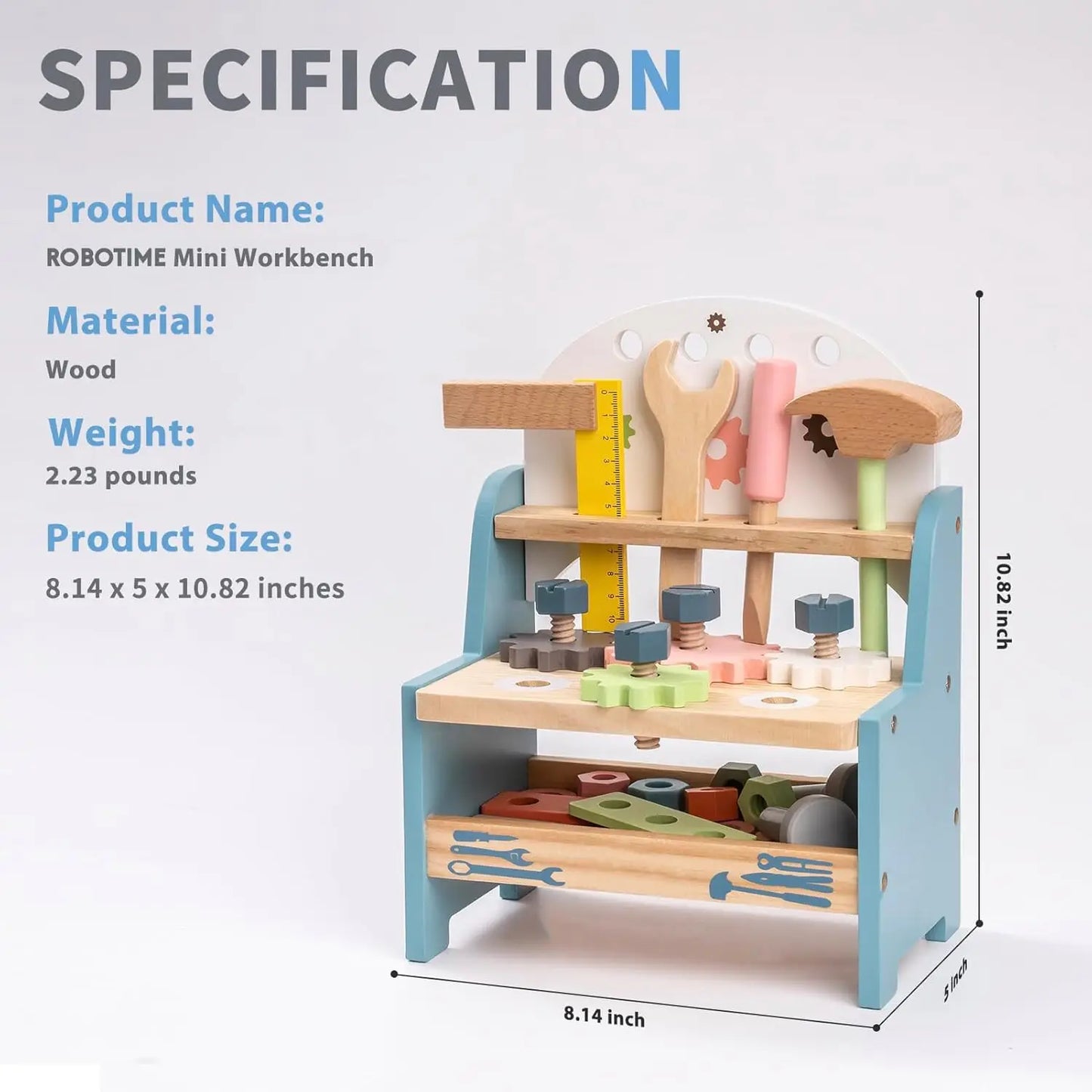 Montessori Tool Bench – Wooden Workshop