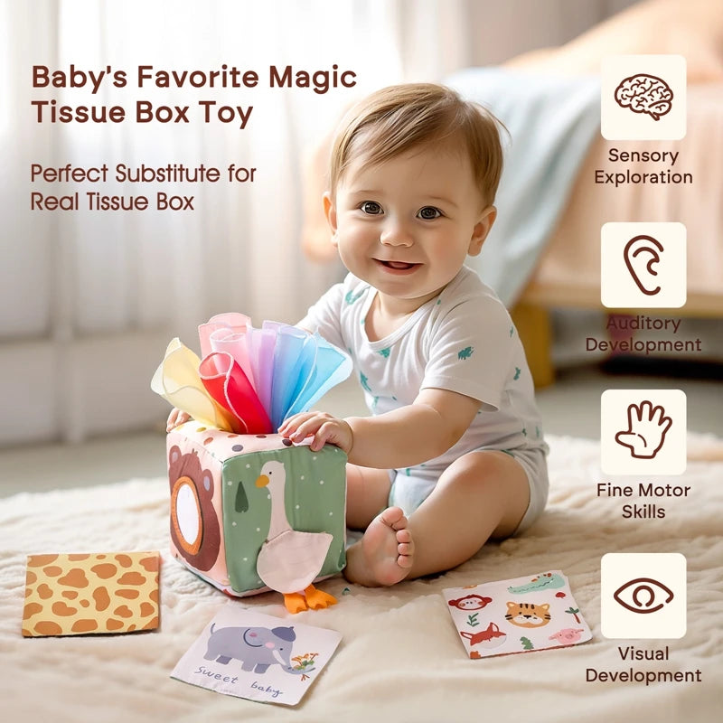 Montessori Tissue Box — Baby Sensory Play