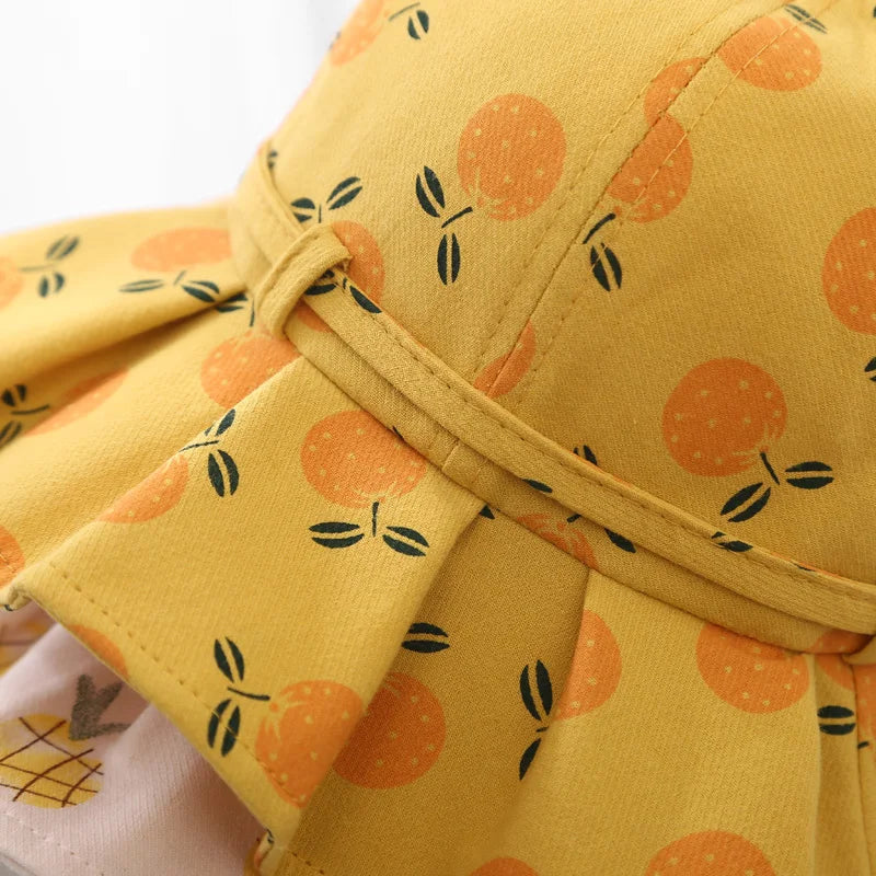 Cotton Sun Hat with Bow — Adjustable