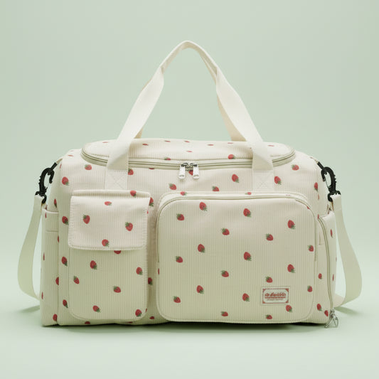 Large Corduroy Diaper Bag — Waterproof Tote