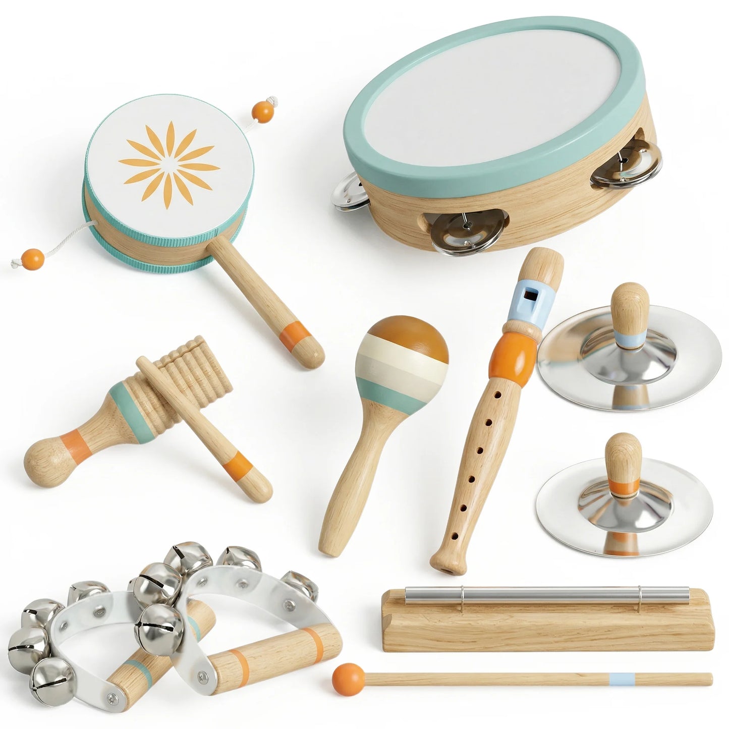 Montessori Wooden Music Set — 10 Pieces