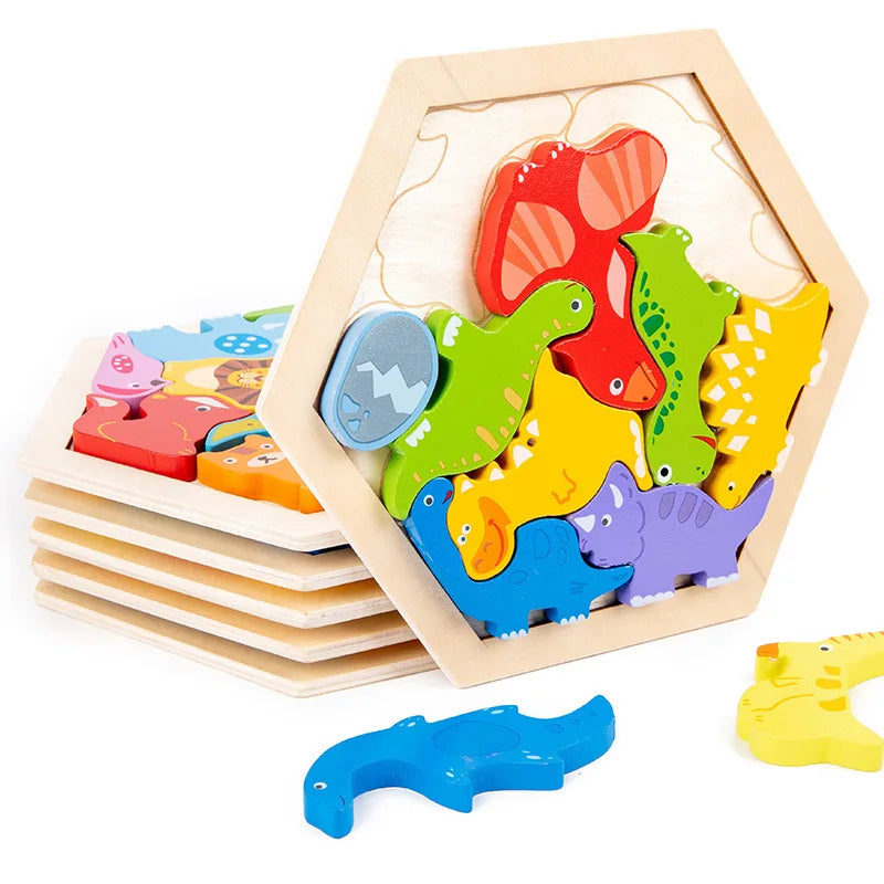 Wooden Learning Puzzle — Explore & Discover
