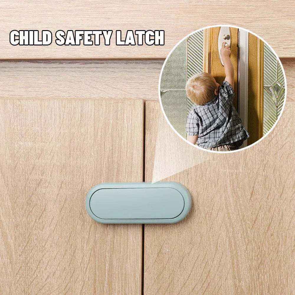 Baby Cabinet Safety Lock — Anti-Pinch Design