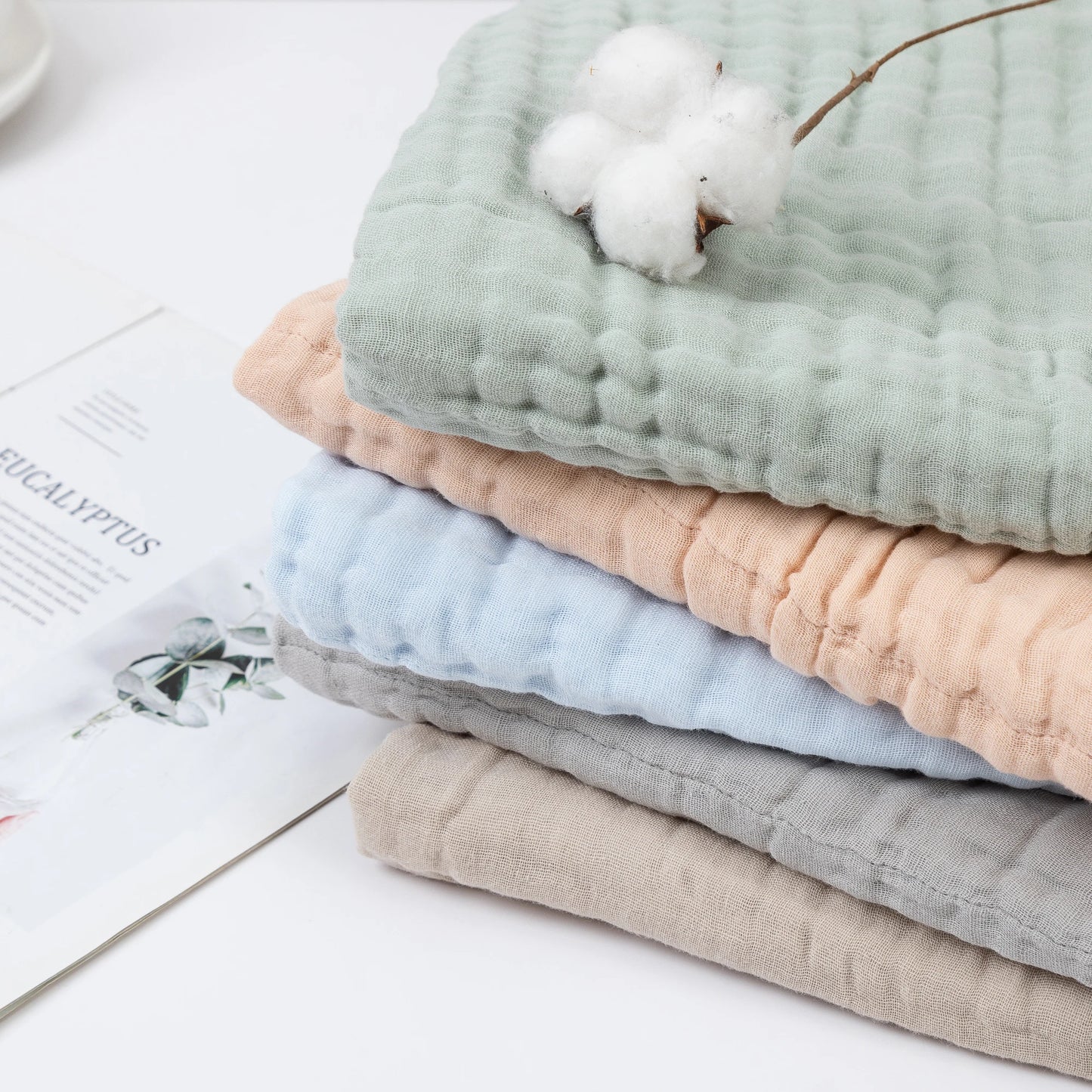 Baby Muslin Swaddle Blanket — 6 Layers
