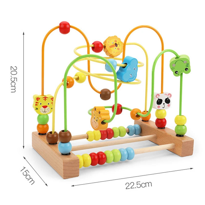 Wooden Bead Maze — Montessori Activity Toy