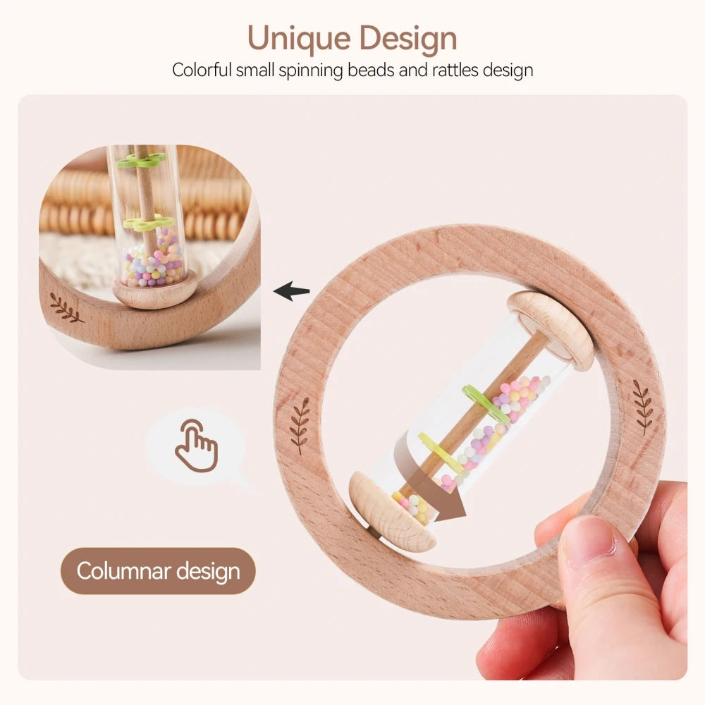 Wooden Rainmaker Toy — Montessori Sensory Shaker