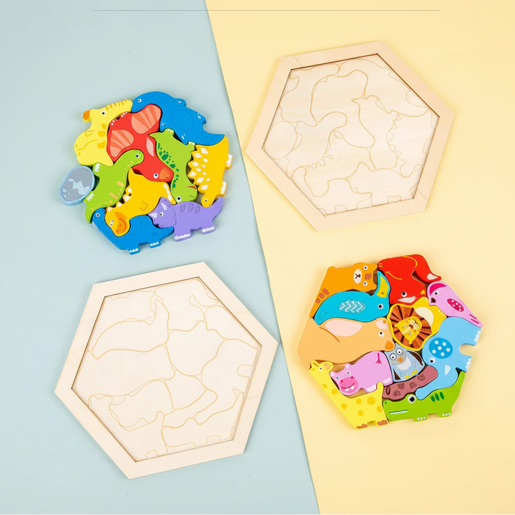 Wooden Learning Puzzle — Explore & Discover