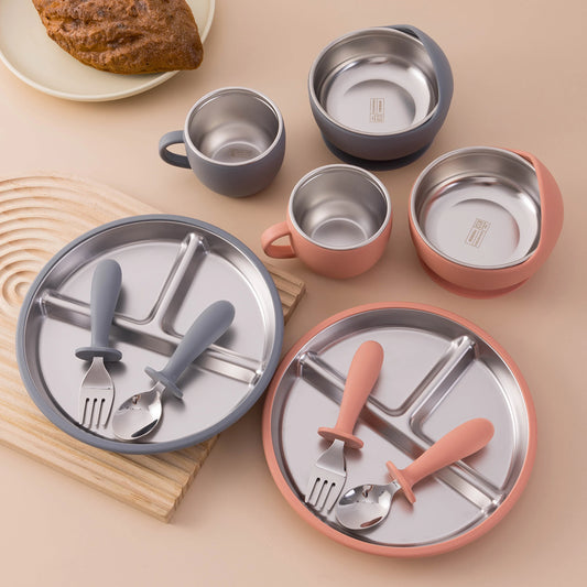 Stainless Steel Baby Feeding Set — 5-Piece