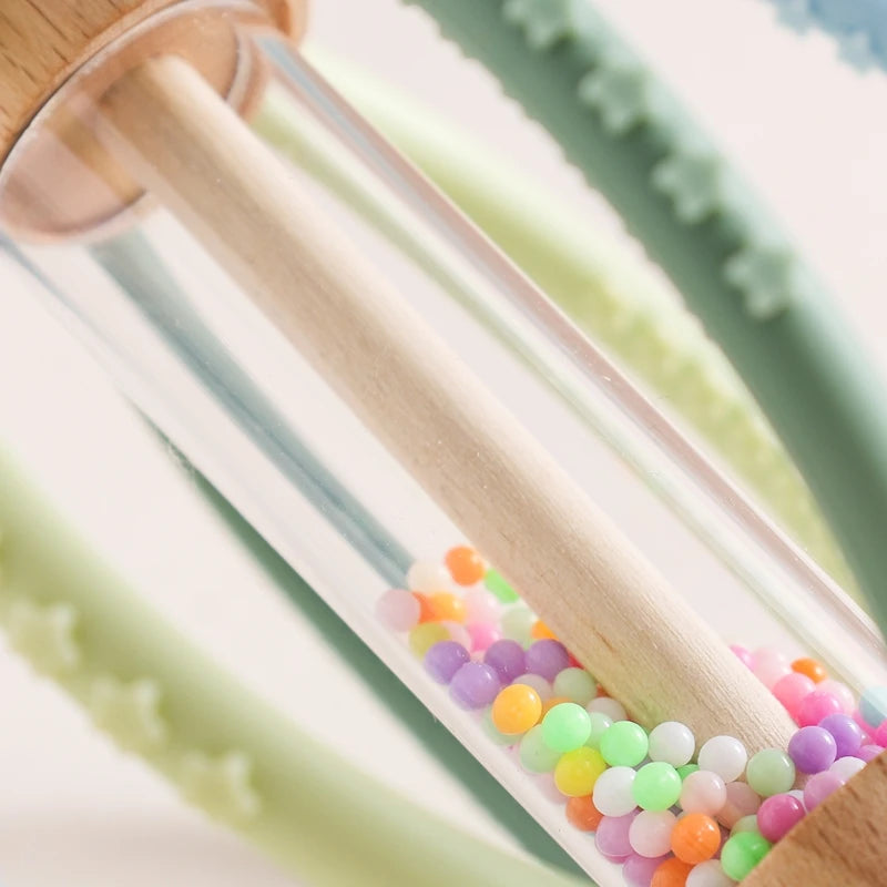 Silicone Sensory Rattle — Teether & Rain Stick