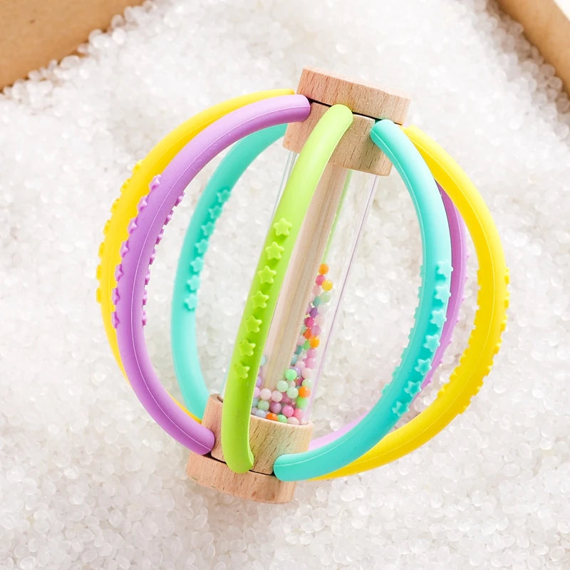 Silicone Sensory Rattle — Teether & Rain Stick
