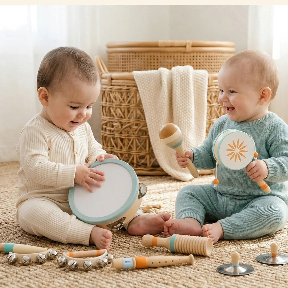 Montessori Wooden Music Set — 10 Pieces