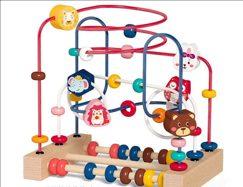 Wooden Bead Maze — Montessori Activity Toy