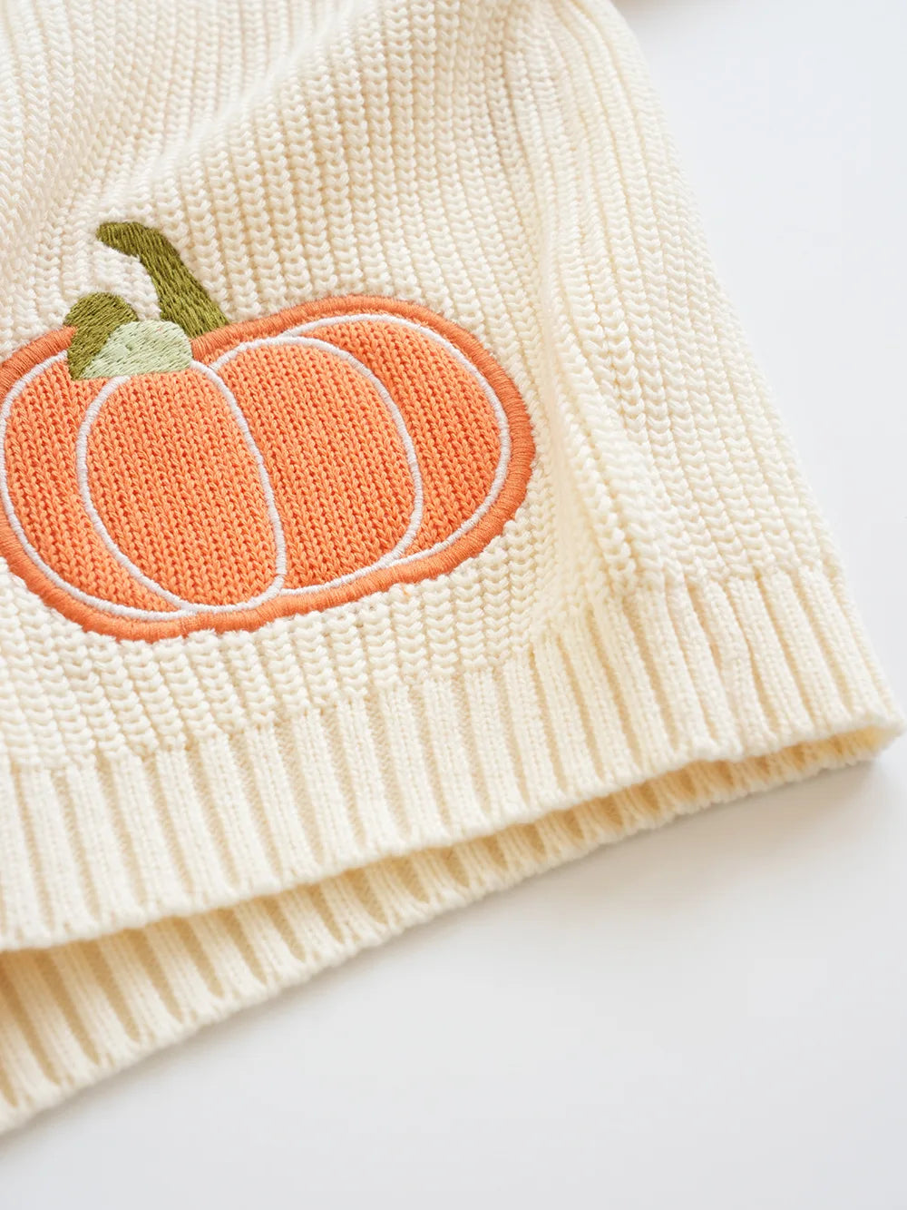 Cartoon Embroidery Knit — Cotton Cardigan
