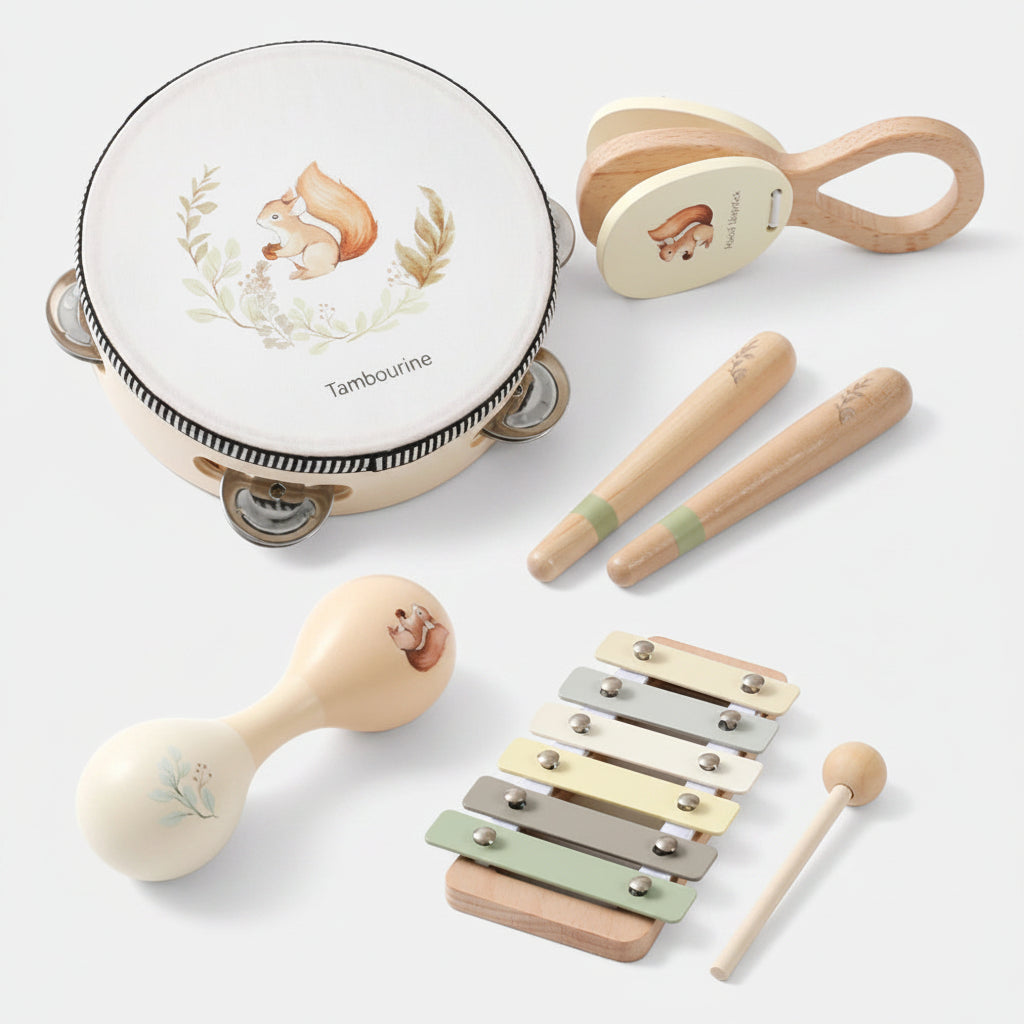 Montessori Music Set – Wooden Instruments
