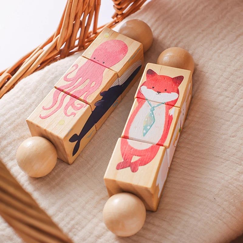 Montessori Puzzle Rattle – Wooden Toy