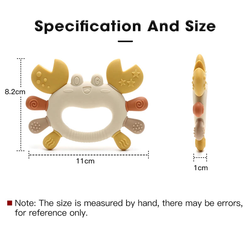 Crab Silicone Teether — BPA-Free Baby Toy