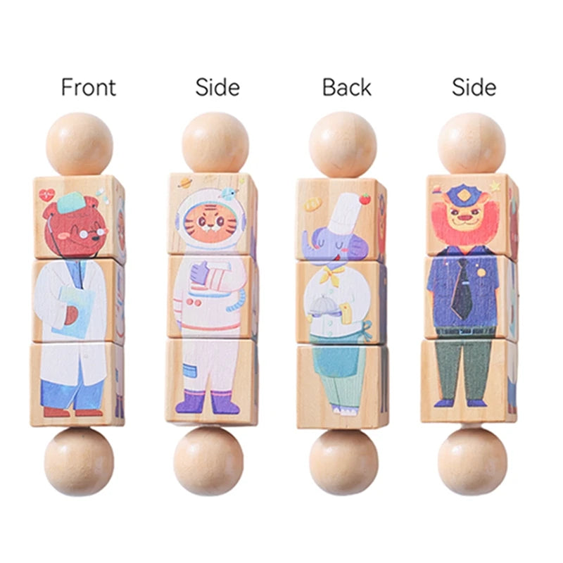 Montessori Puzzle Rattle – Wooden Toy