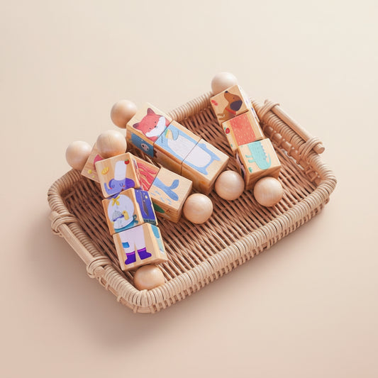 Montessori Puzzle Rattle – Wooden Toy