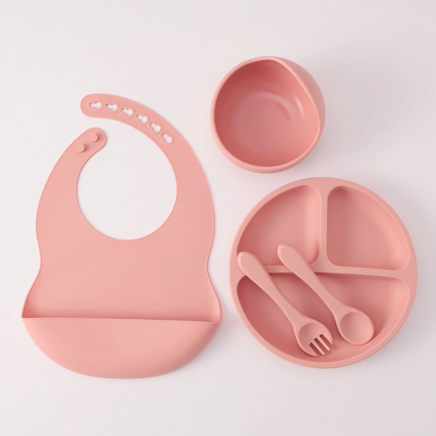 Silicone Baby Feeding Set — 5-Piece