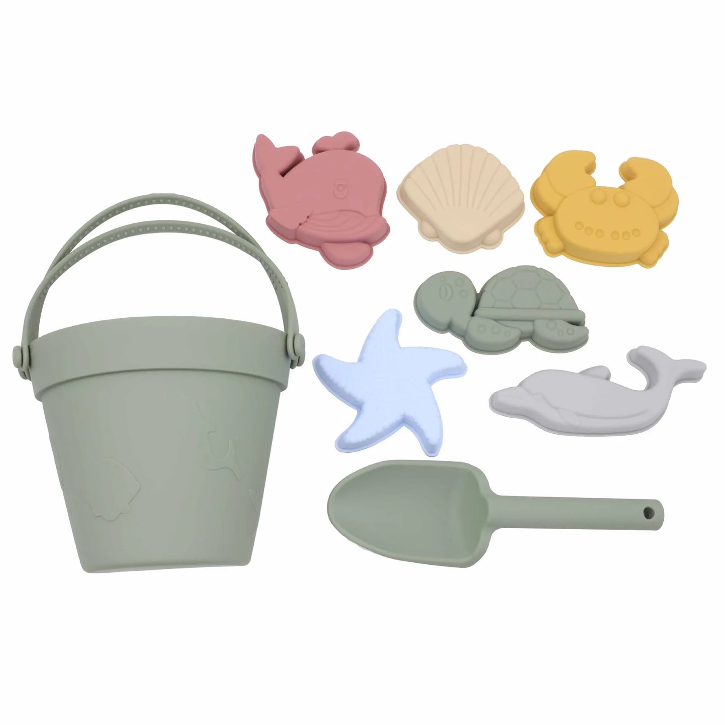 Silicone Beach Toy Set — 8 Pieces