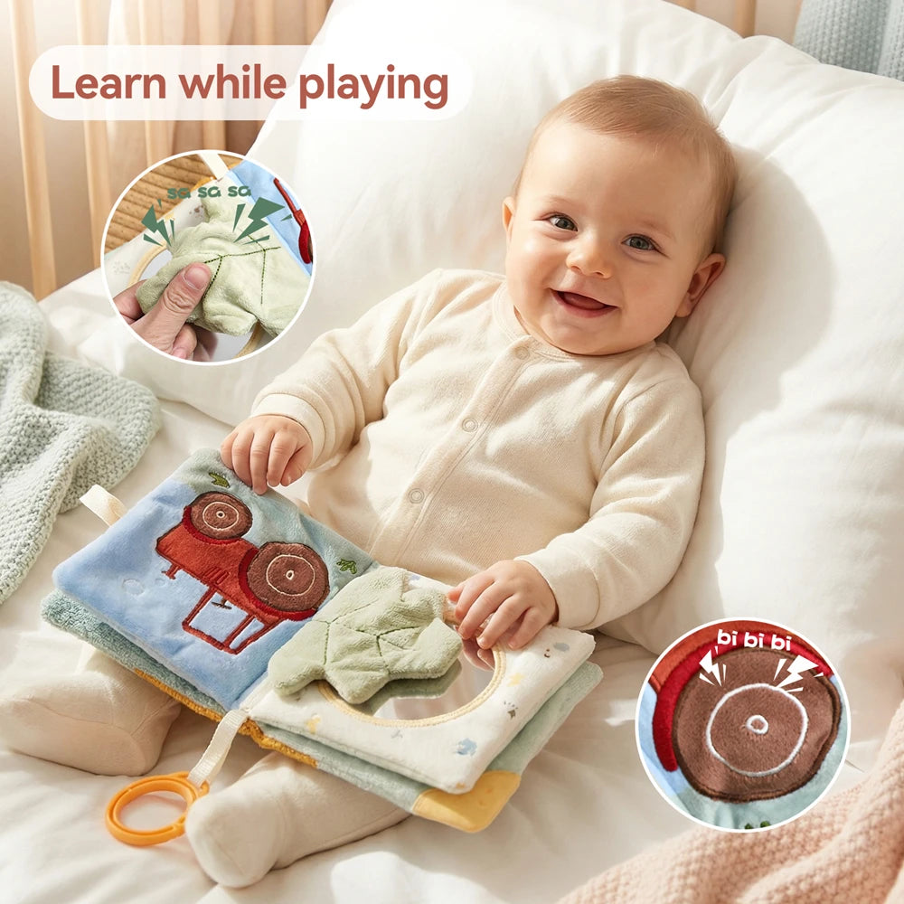 Baby Sensory Cloth Book — Crinkle & Discover