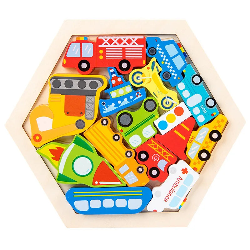 Wooden Learning Puzzle — Explore & Discover