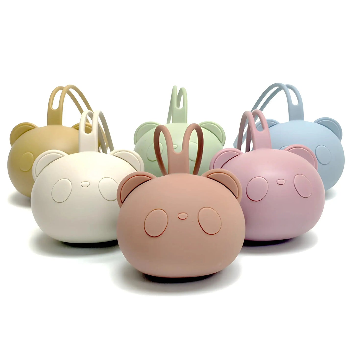 Bear Silicone Pacifier Case — Portable Dust-Free Storage