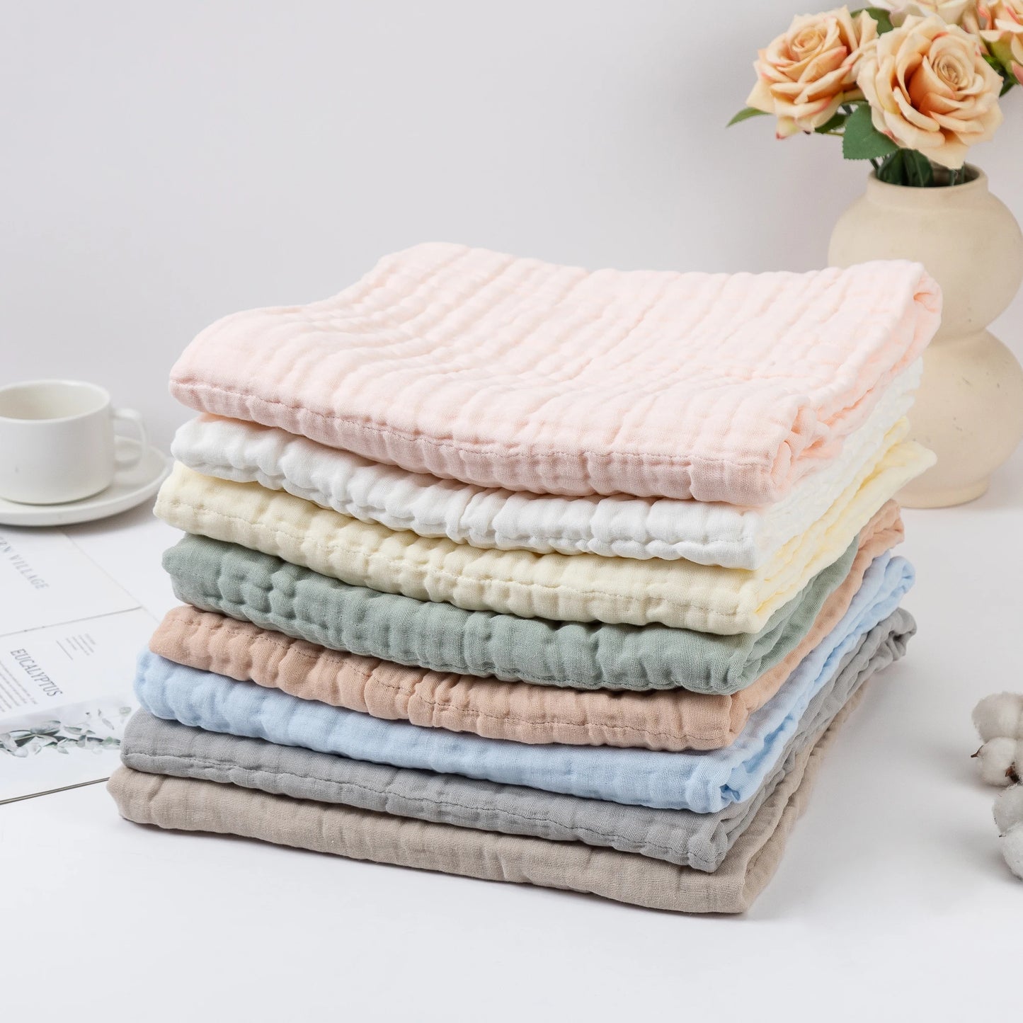 Baby Muslin Swaddle Blanket — 6 Layers