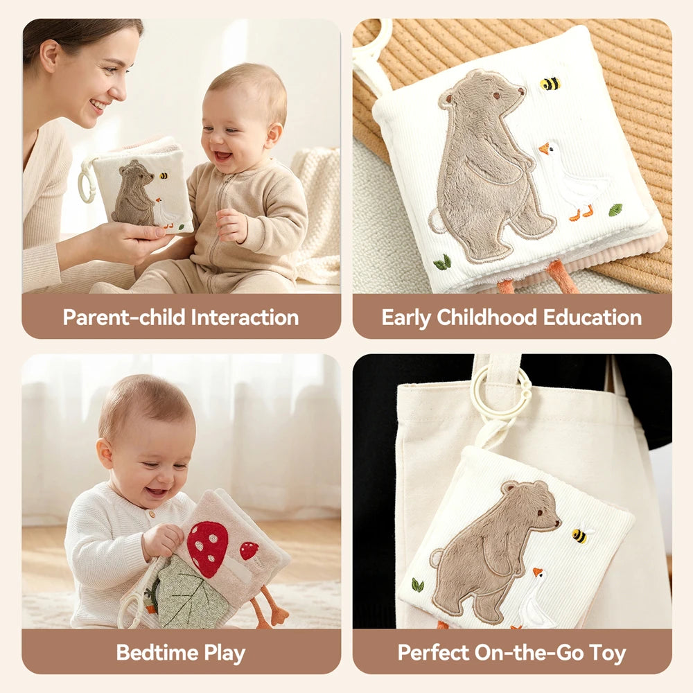 Baby Sensory Cloth Book — Crinkle & Discover