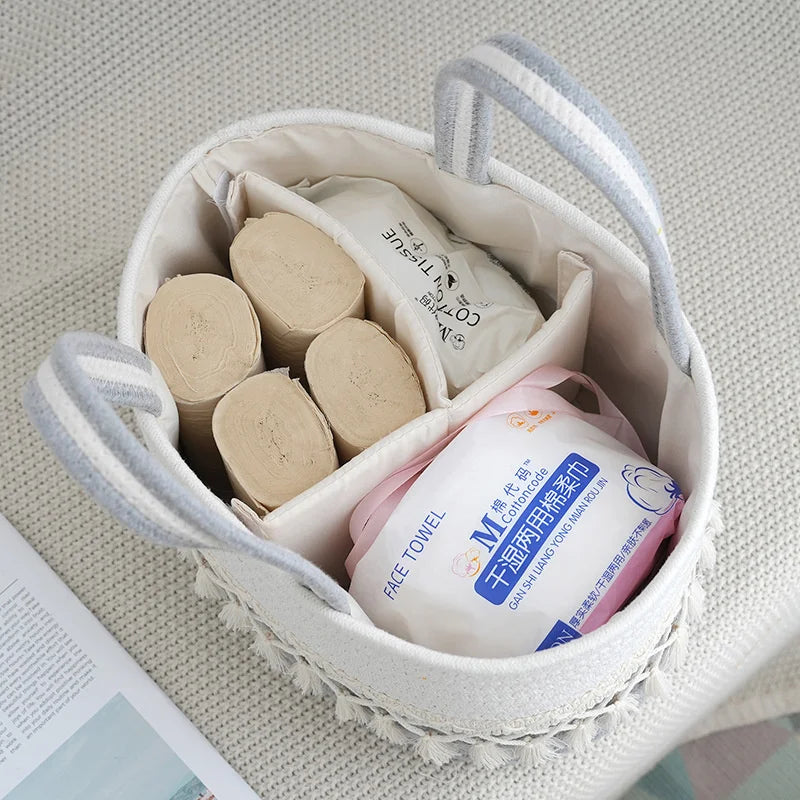 Foldable Diaper Caddy — Portable Baby Storage Organizer
