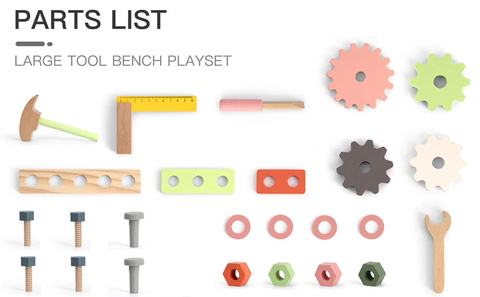Montessori Tool Bench – Wooden Workshop